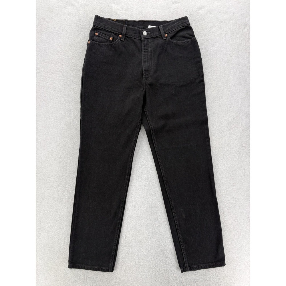 Vintage Levis 512 Jeans Juniors 13 Black Slim Straight Denim Made USA 1999 Pants